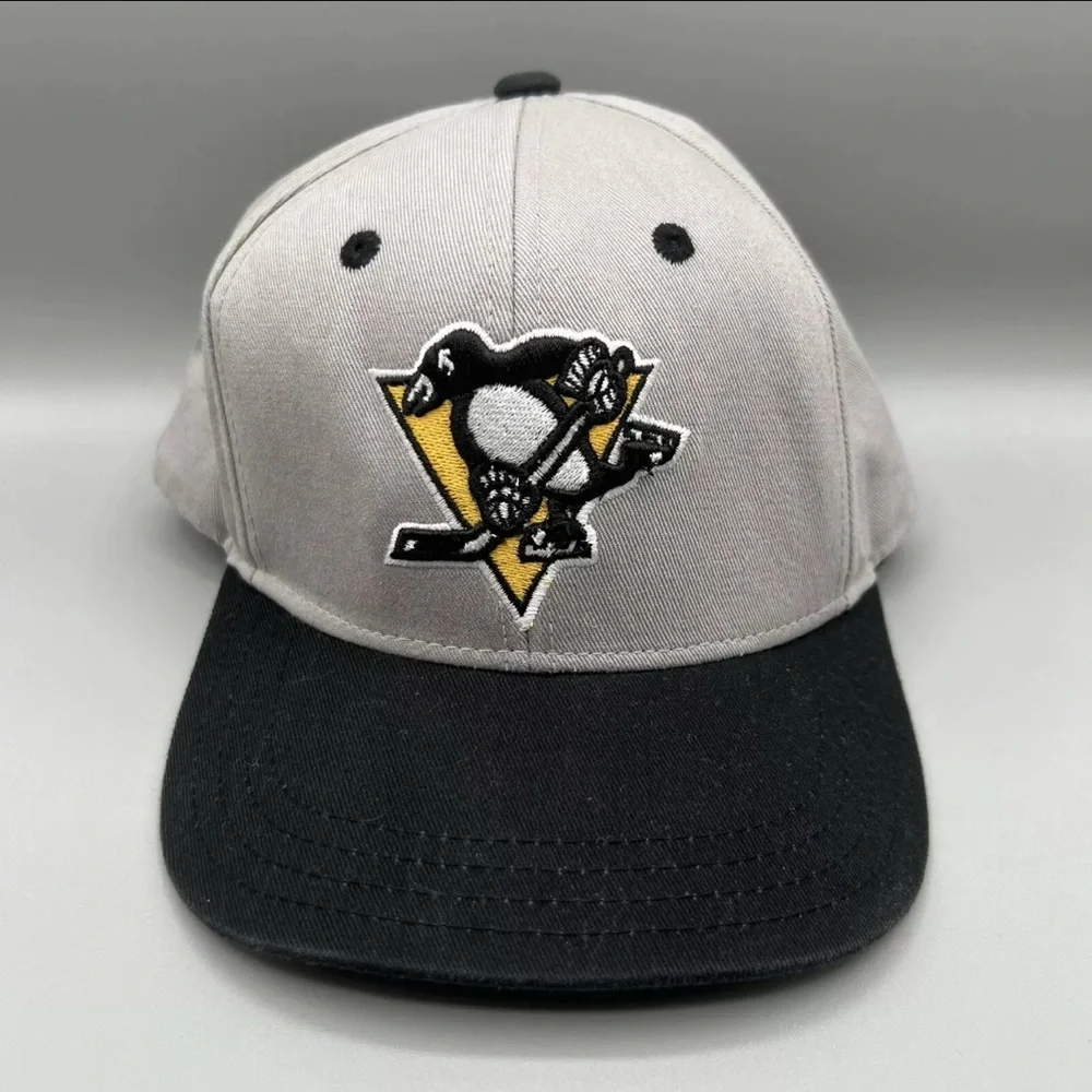 Kids Gray and Black Penguin Logo Cap